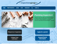 Tablet Screenshot of inspectionsgroup.com
